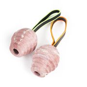 Balle chienDUOplay à poignée fluo ultra-visible extensible anti-glisse